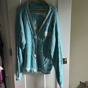 Taylor Swift Blue Knit Cardigan Sweater